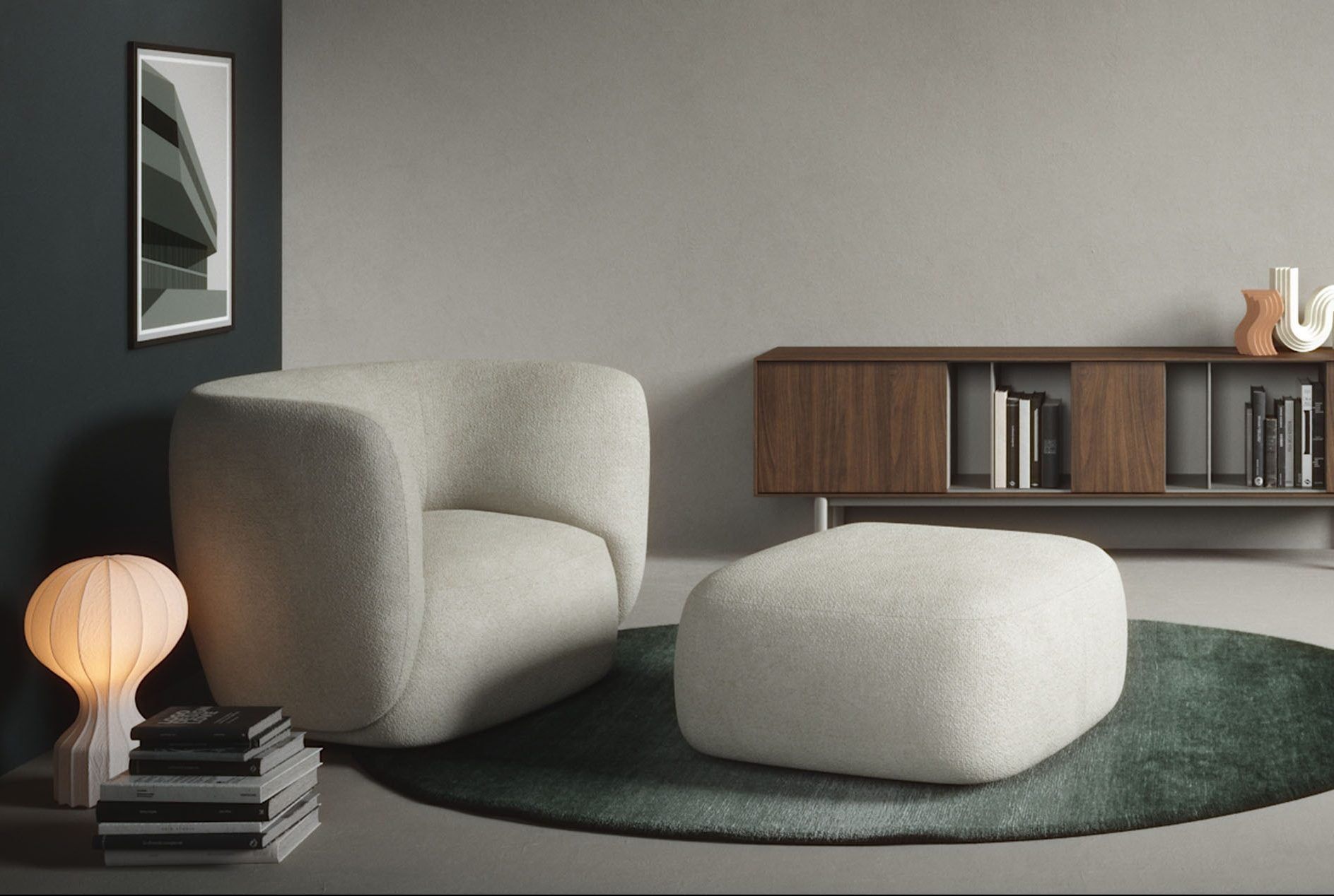 Muebles del hogar, poltronas, puf...