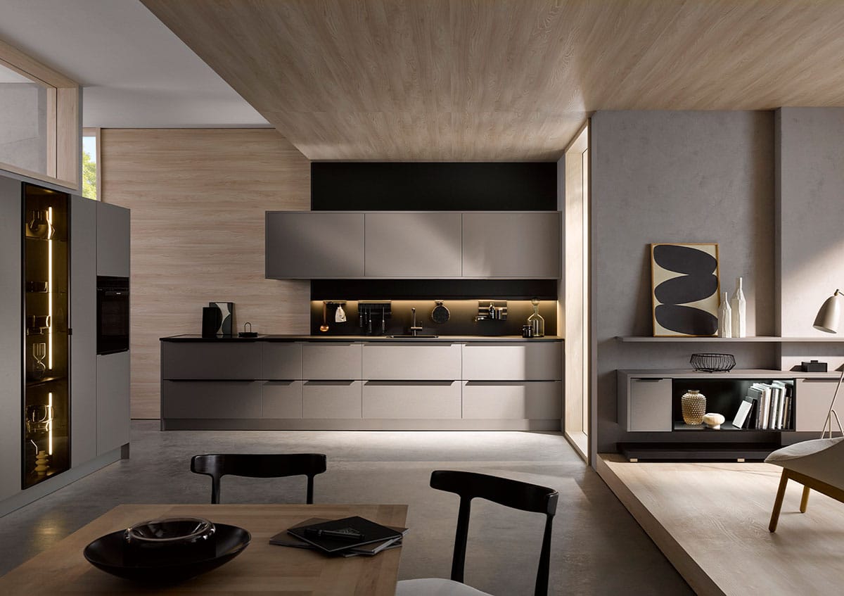 Reforma de cocina en eixample - Elit-Decor -Barcelona - muebles de cocina-Samteiche_Greige_Querformat